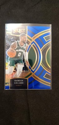 2023-24 Panini Select - Premier Level Damian Lillard #138 Blue E