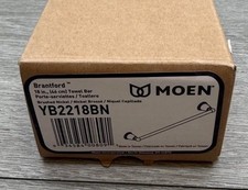 Moen YB2218BN Brantford Collection 18-Inch Single Towel Bar Brushed Nickel