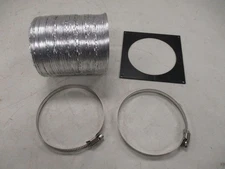 CONTOURE DRYER VENT KIT SILVER & BLACK DE-1350B RV CAMPER