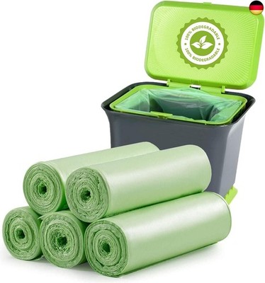 Muellbeutel Bio Müllbeutel 6 Liter 1.2Gallon 120 Stück - Trash Bags Abbaubar M