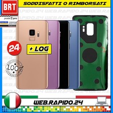 BACK COVER SCOCCA POSTERIORE VETRO +BIADESIVO X SAMSUNG S9 SM-G960F ORIGINALE 