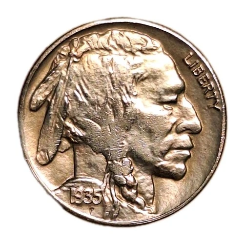 1935-D Buffalo Nickel Tougher Date Nearly Uncirculated ~AU Beautiful US Coin