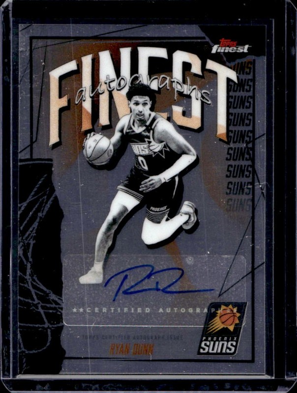 2025-26 Topps Finest Ryan Dunn Auto Autograph #FAU-RD Suns