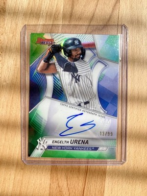 2025 Bowman's Best #B25-EU Engelth Urena [Auto - Green Refractor] 13/99