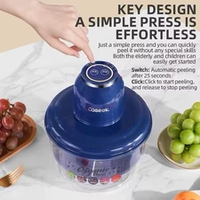 Cooking Queen Garlic Peeler Smart Peeling Machine Grinder Clean Food Mixer Multi