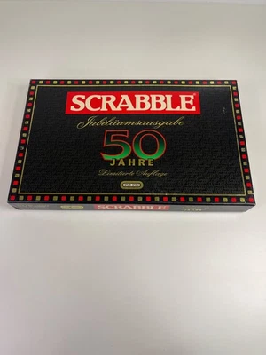 Mattel Scrabble 50 Jahre Edition Nr. 28103 Jubiläumsausgabe Holz - Bild 1 von 4