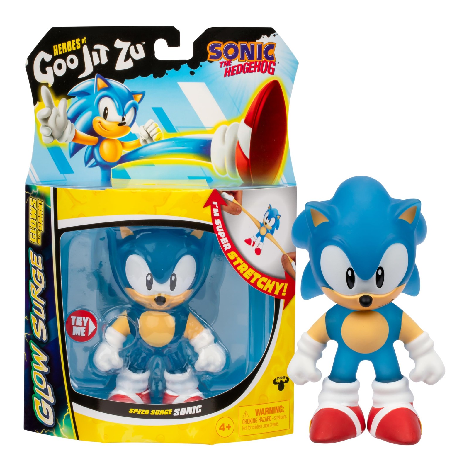 Heroes of Goo Jit Zu Sonic the Hedgehog, Speed Surge Sonic, Powered Up With Glow