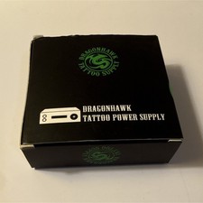 Dragonhawk Adjustable Tattoo Power Supply Unit, Rectangle, Black/Gold