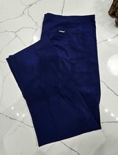 Landau Navy Blue Unisex Medical Scrub Pants Large 65 Polyester 35 Cotton