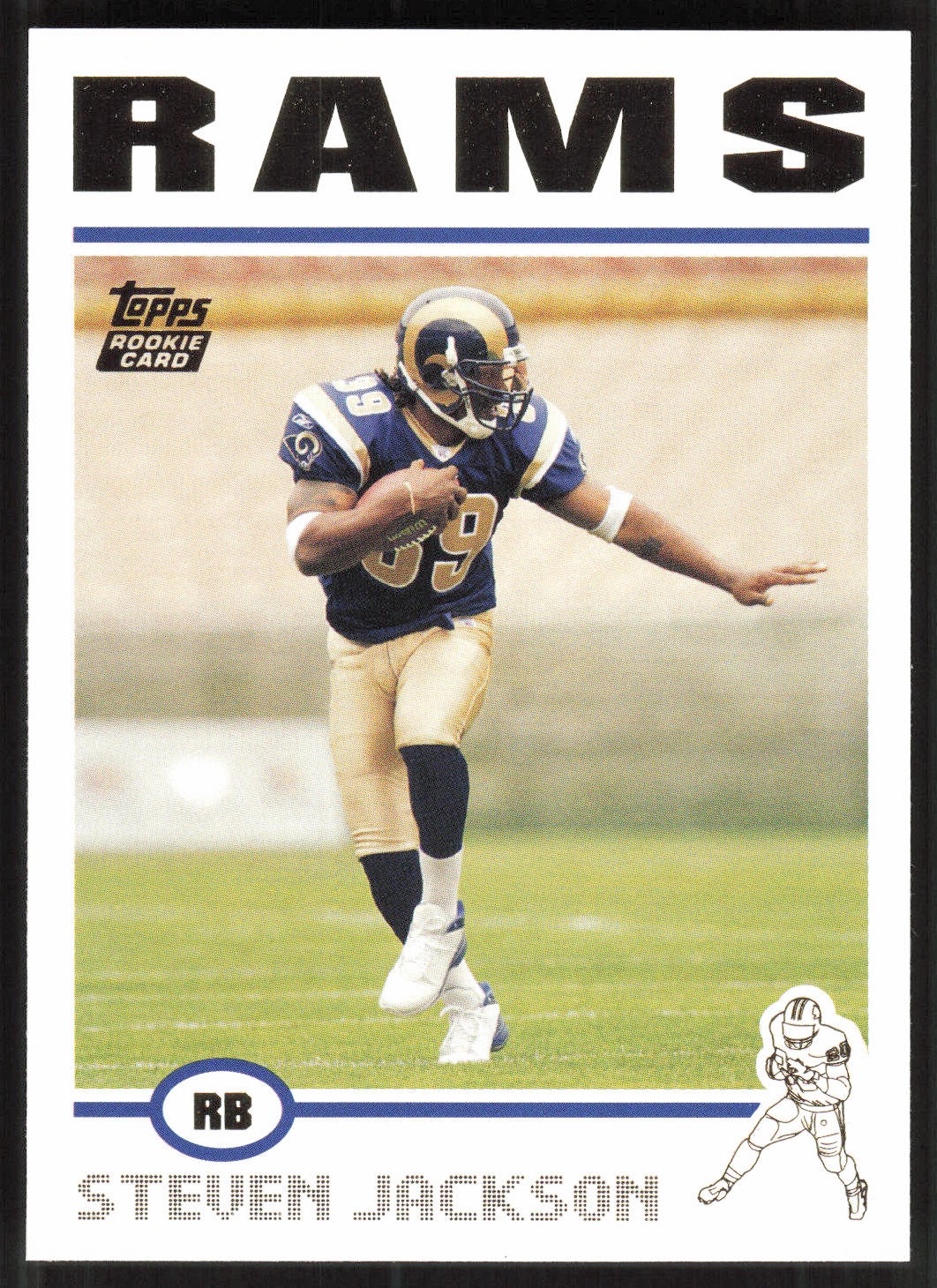 Steven Jackson, 2004 Topps, #325, St. Louis Rams,