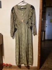 Medieval Renaissance Gothic Boho Dress Or Costume Women  s Size See Measurements
