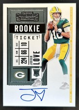 2020 Panini Contenders Optic Jordan Love RC Ticket RPS Auto SP #111 Packers