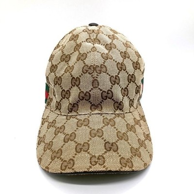 Gucci Sherry Line Cap Beige Gucci | Accessories | Gucci Original Gg Supreme Canvas  main image 4