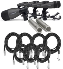 Samson DK707 7-Kit Drum Microphone Pack w/ Case and 7 XLR Cables