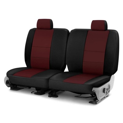 For Chevy Trailblazer EXT 03-04 Seat Cover Neosupreme 2nd Row Black & Wine