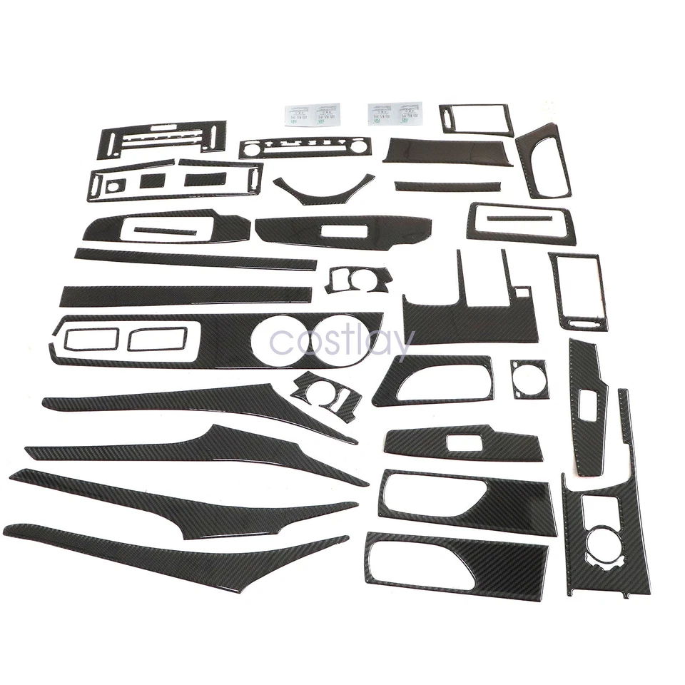 For Lexus IS250 IS350 13-18 Real Carbon Fiber Full Interior Kit Cover Trim 35X - Image 4 of 4