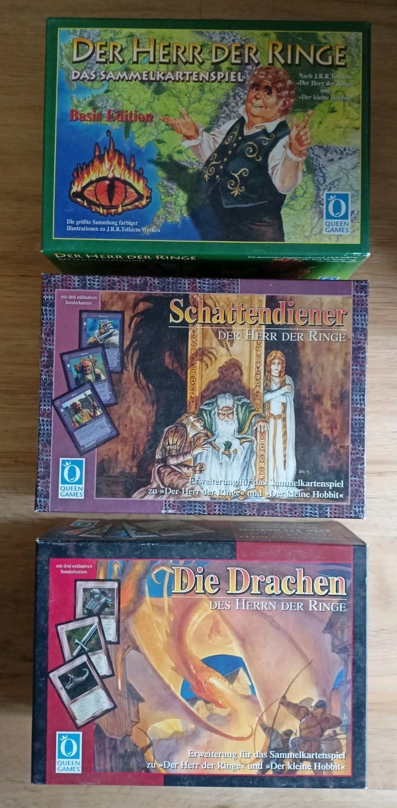 Queen Games unvollst. Das Sammelkartenspiel Herr der Ringe Schattendiener Drache
