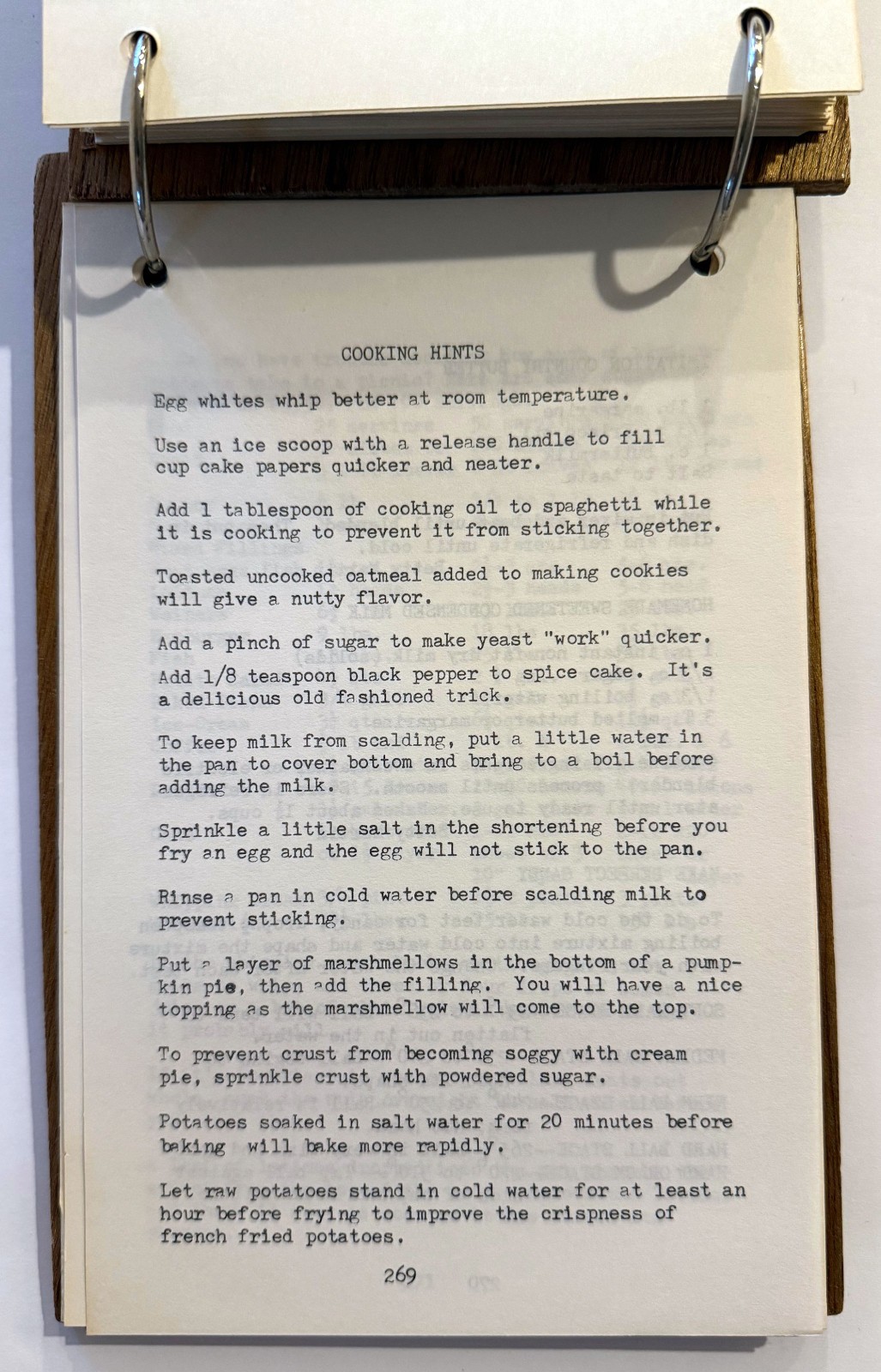 Flat Creek Baptist Church Vintage Handmade Country Community Cookbook Georgia