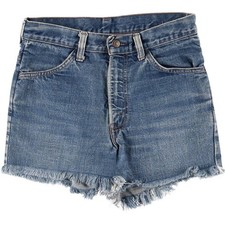 Vintage 1980'S Levi's Orange Tab Cut-Off Denim Shorts Women's Size L W29