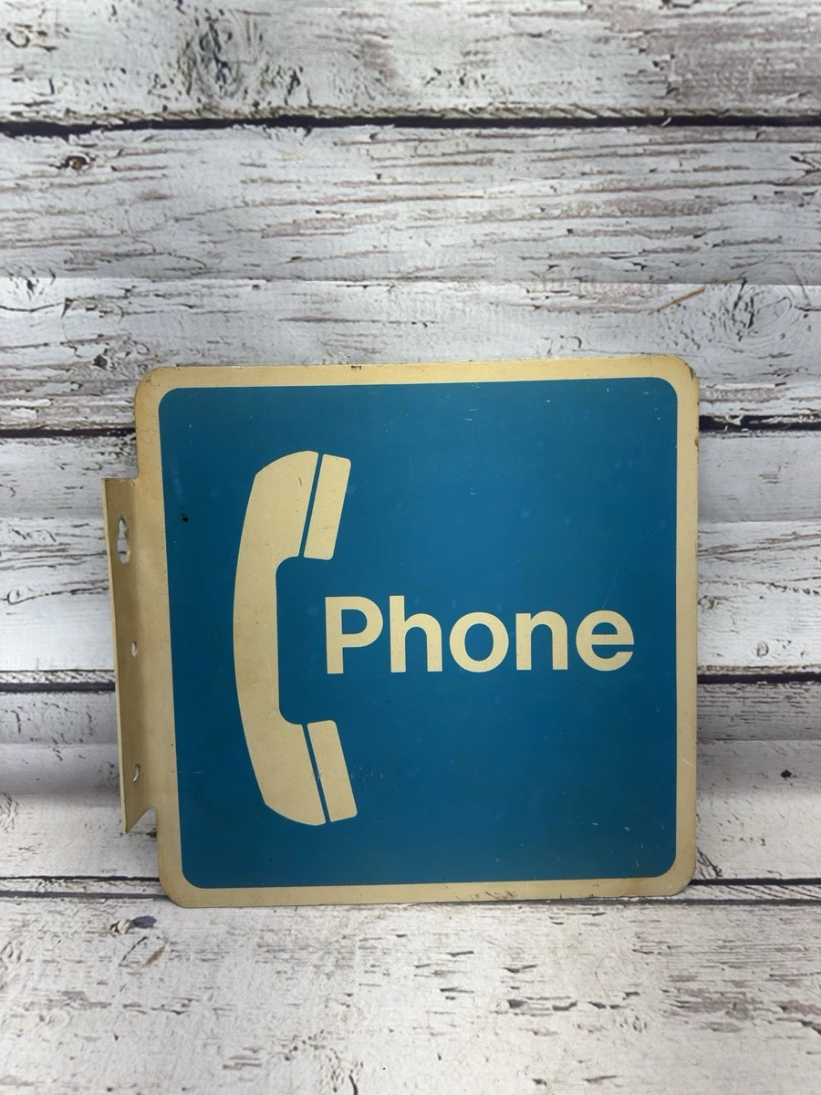 vintage telephone sign products for sale | eBay