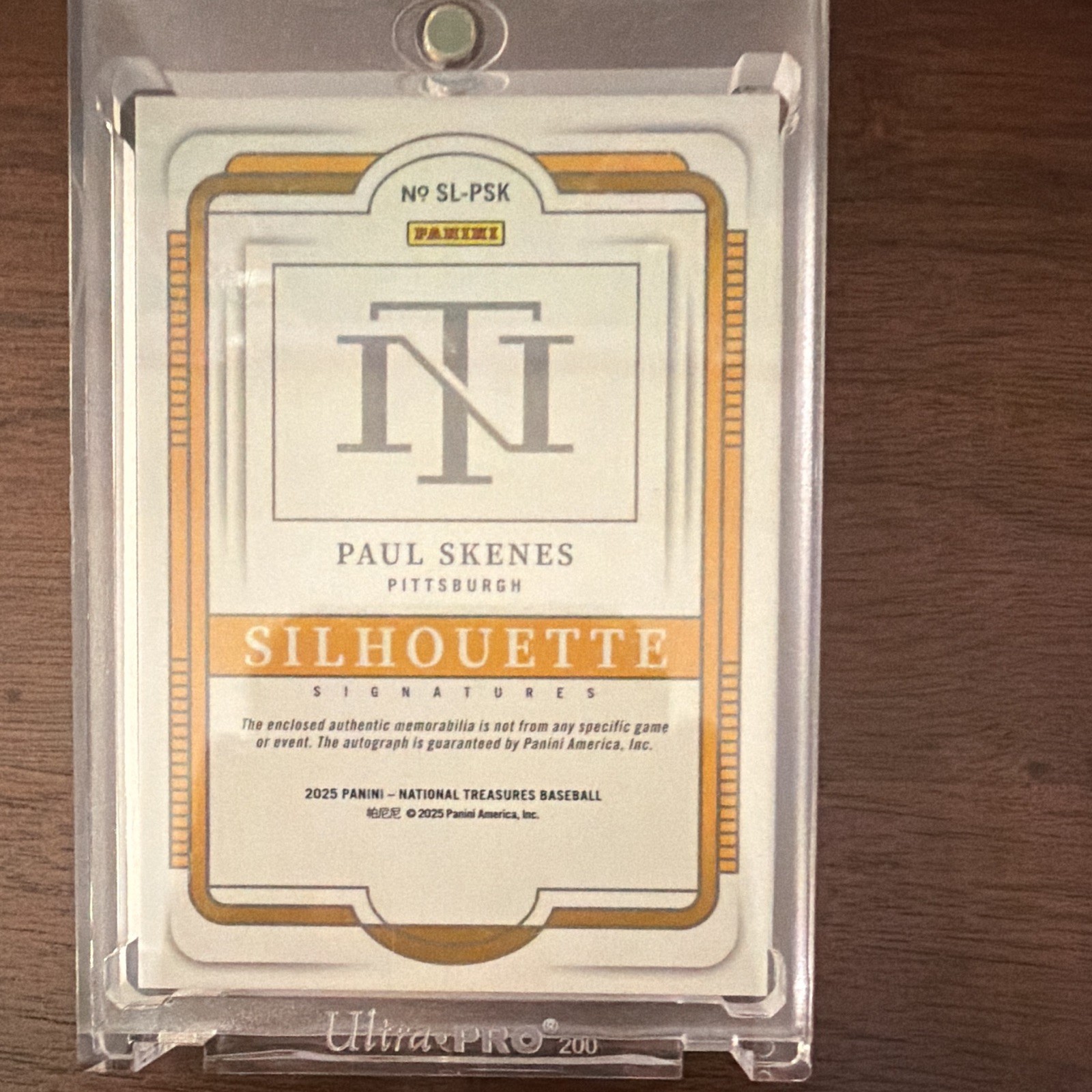 READ DESCRIPTION-Panini 2025 Nat Treasures Paul Skenes Blue /49 Patch Auto Chase view 2