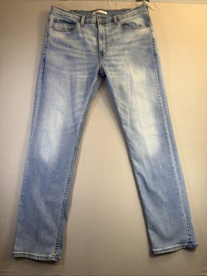 Signature By Levi Strauss Men's Slim Fit Blue Jeans 38x32 Light Wash Blue