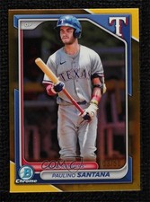 2024 Bowman Draft Chrome Gold Refractor 3/50 Paulino Santana #BDC-126 0lj0