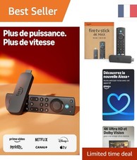 Fire TV Stick 4K Max avec 16 Go de Stockage - Expérience de Streaming Améliorée