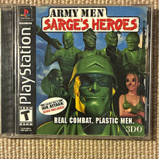 3DO Army Men: Sarge's Heroes & army men air attackdemoAdventure Sony PlayStation