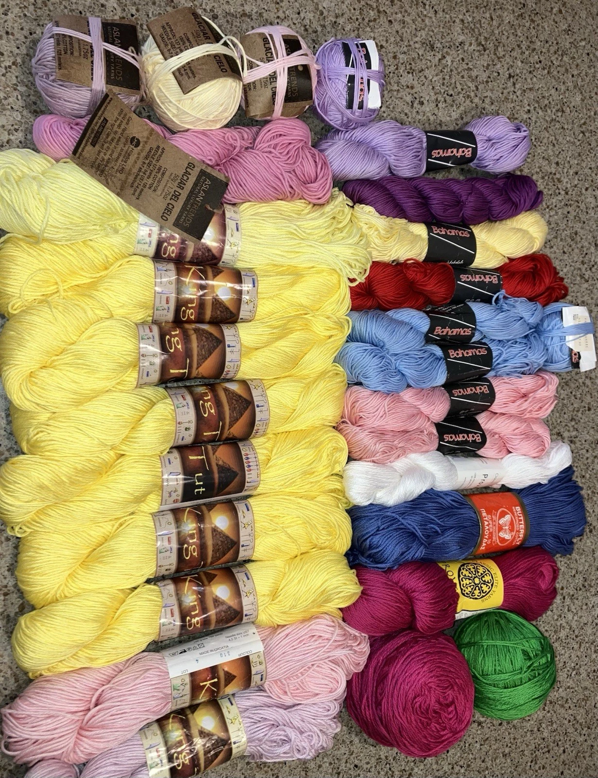 Huge Cotton Yarn Lot! King Tut, Provence, Bahamas, AslanTrends. Destashing 28 s - product detail image 17