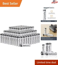 Bulk 150-Pack AA Alkaline Batteries for Professional Use - 5-Year Shelf Life