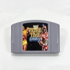 Wwf Prime Time Wrestling N64 Game Cartridge, US Version for N 64 Console