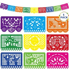 18 FT Cinco De Mayo Party Decorations, 1 Pack Fiesta Banner 18FT, Colorful