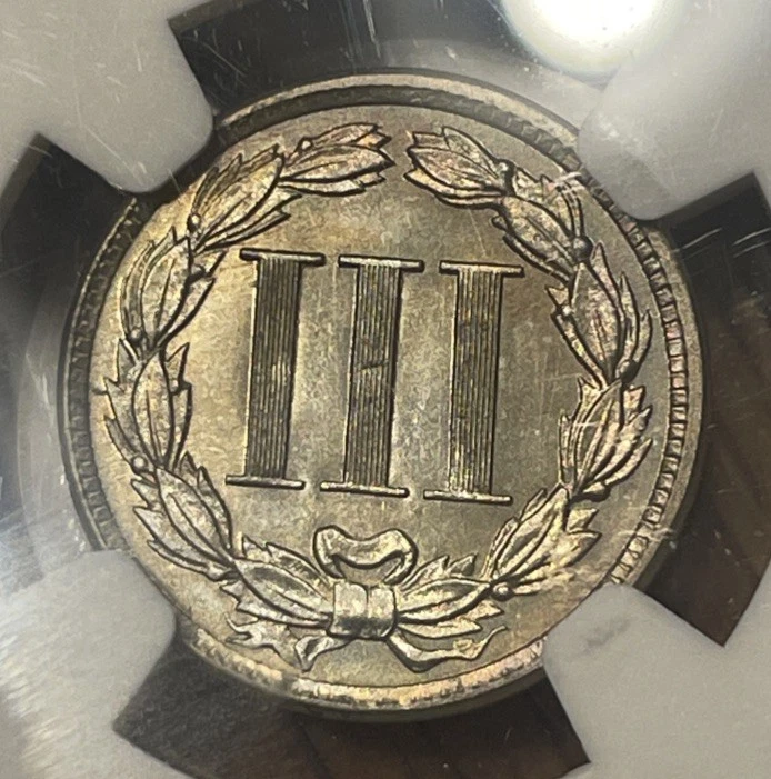 1885 Proof Three Cent Nickel 3CN PCGS PR64 CAC - Image 4 of 4