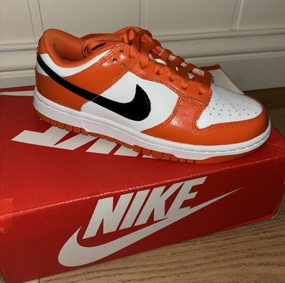 Nike Dunk Low ESS Women s Size 6.5  Brilliant Orange-Black-White