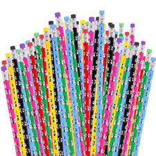 48 pcs Paw Print Pencils for Kids, Colorful Assortment Pencils with Eraser, P...