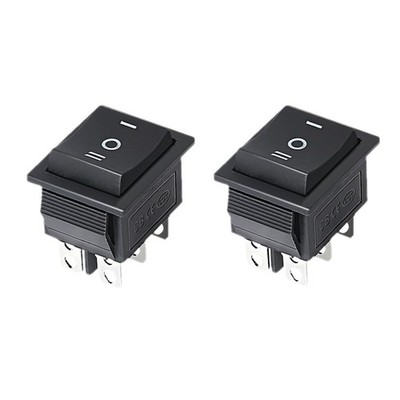 2 Stück Wippschalter EINAUSEIN DPDT 6 Anschlüsse, 16A 250 VAC, DPDT Auto Auto...