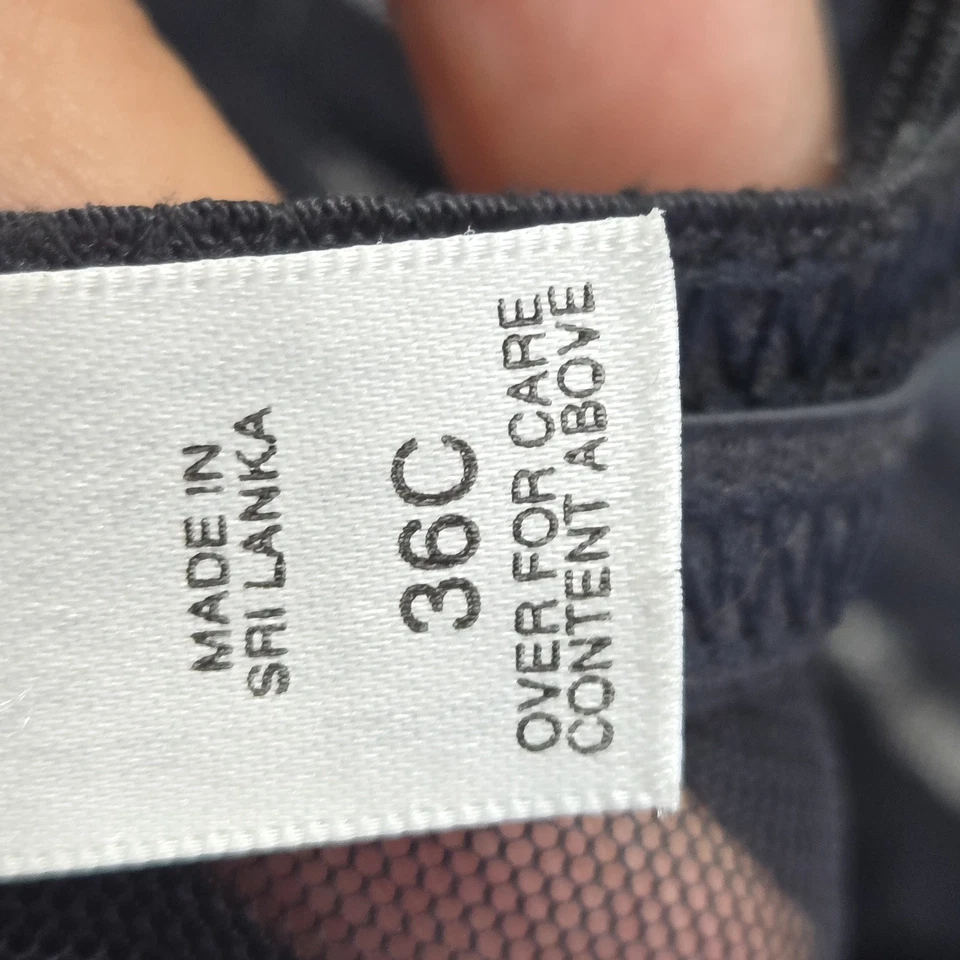 Sujetador Victoria's Secret para mujer 36C negro con aros babydoll transparente con aros Foto 4 de 4