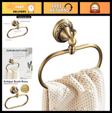 Brass Towel Ring, Bathroom Oval Towel Holder