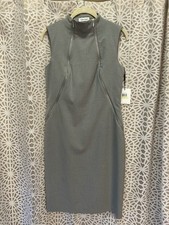 Calvin Klein Gray Zipper Dress New With Tags Size 4