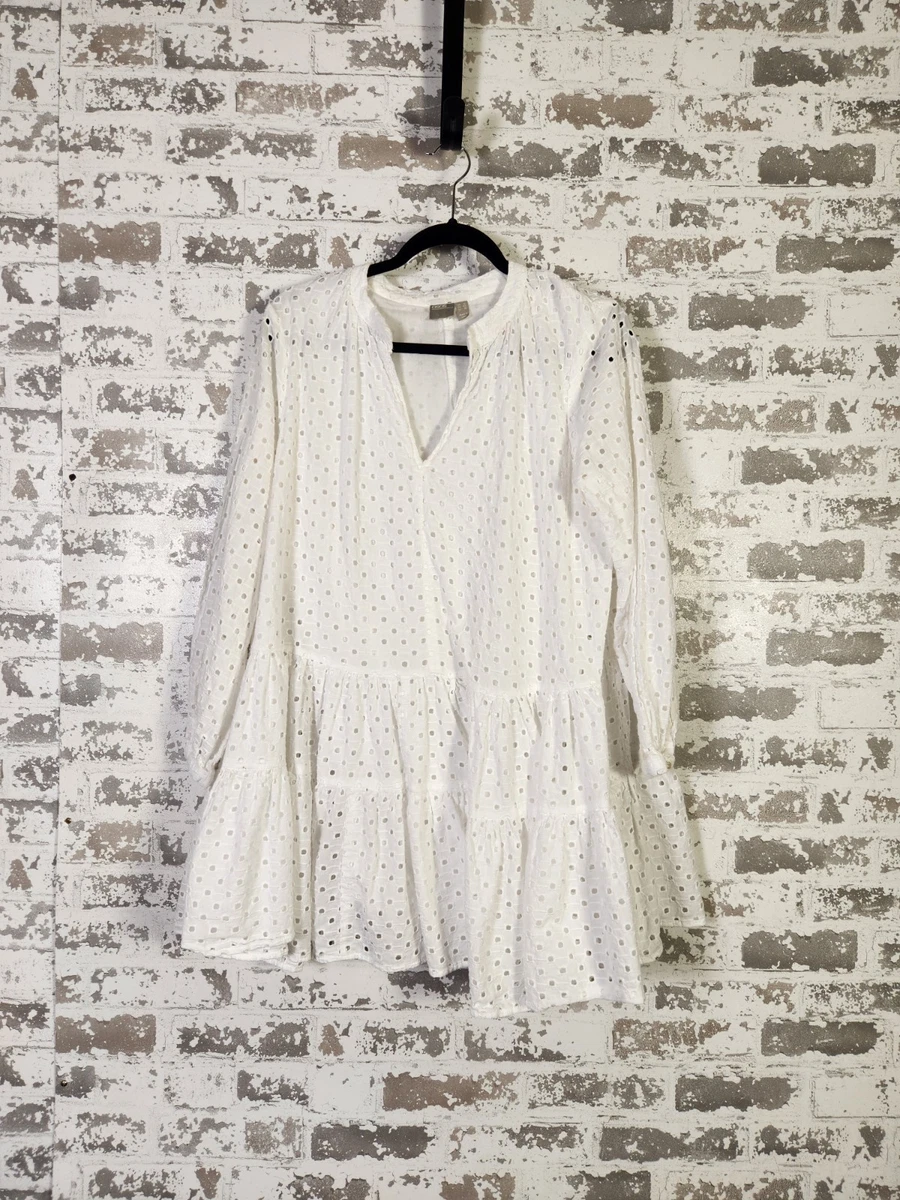 cotton summer mini dresses Embroidered Cotton Voile Mini Dress