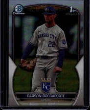 2023 Bowman Draft #BDC-140 Carson Roccaforte Chrome Refractor