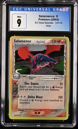 Pokemon 2005 EX Delta Species Salamence 14/113 Holo Rare [Blue CGC 9]