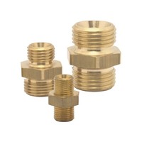 "Druckluft Doppelnippel Ag 3/8 Und Ag 3/8\", Druckluftnippel Aus Messing"