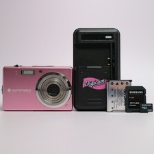 AgfaPhoto Digital Camera Optima 102 12.0MP Pink Tested Full Working Set