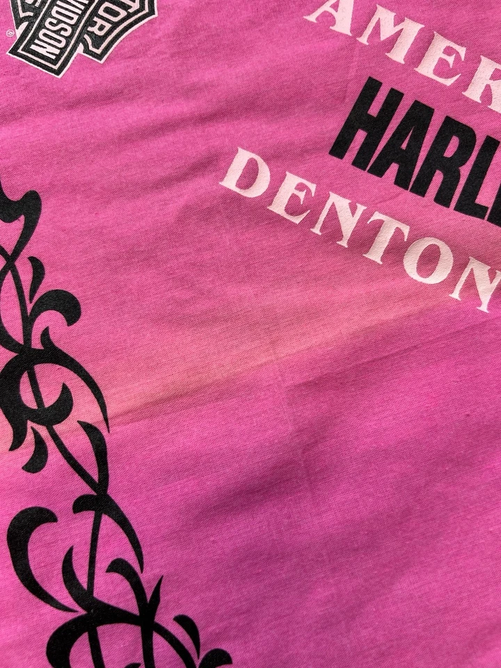 Harley Davidson Pink Bandana 2003 vintage talla 20x20 Foto 4 de 4