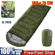 4 Season Single Sleeping Bag - Premium Waterproof Camping Hiking Envelope Bags