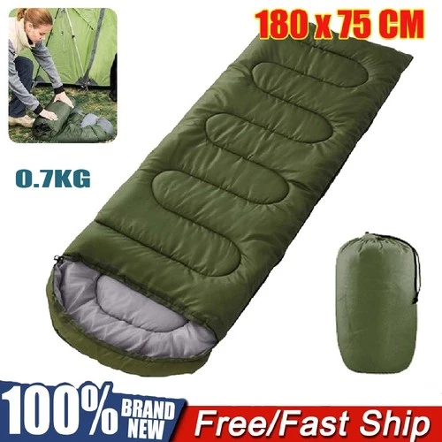 4 Season Single Sleeping Bag - Premium Waterproof Camping Hiking Envelope Bags