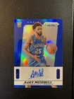 AJAY MITCHELL 2024-25 PANINI PRIZM DECA BLUE PRIZM ROOKIE AUTO /49 RC THUNDER