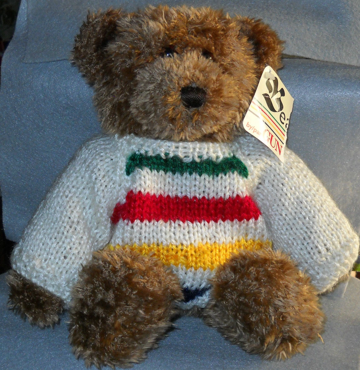Gund Brown Bay Bear Hudson Bay Sweater 34cm 14